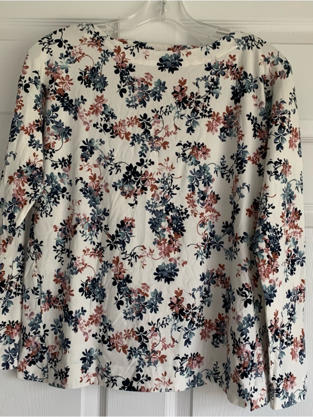 J.Jill Floral Long‎ Sleeve Too XS Cottonblend Casual Comfort Soft